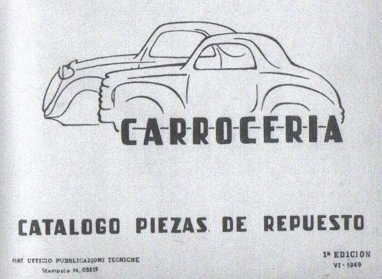Catalogo Ricambi Carrozzeria 1a Edizione Spagnolo