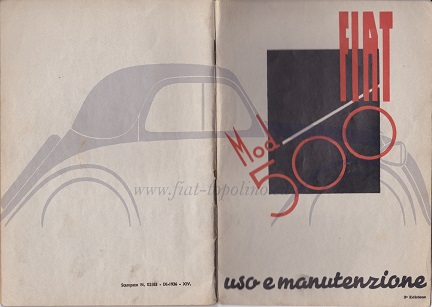 Fiat 500 Manuale Uso e Manutenzione 3a Edizione Italiano